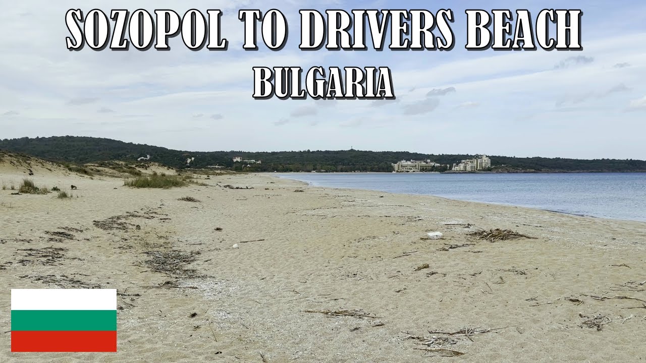 DRIVING from SOZOPOL TOWN to DRIVERS BEACH in BULGARIA 4K (60fps)