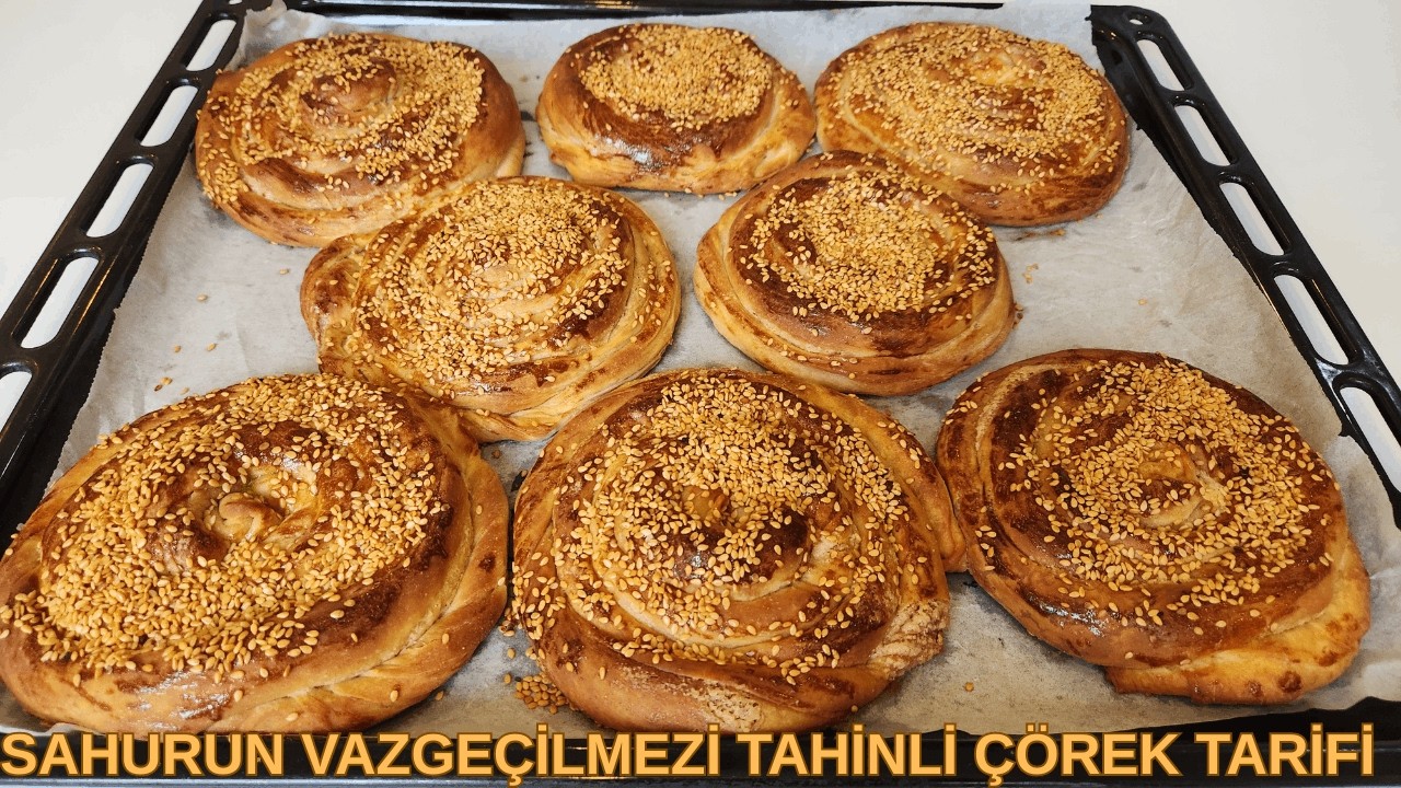 Sahurun Vazgeçilmezi 😍 Yumuşacık Tahinli Çörek Tarifi ✅ 🏆 🙏