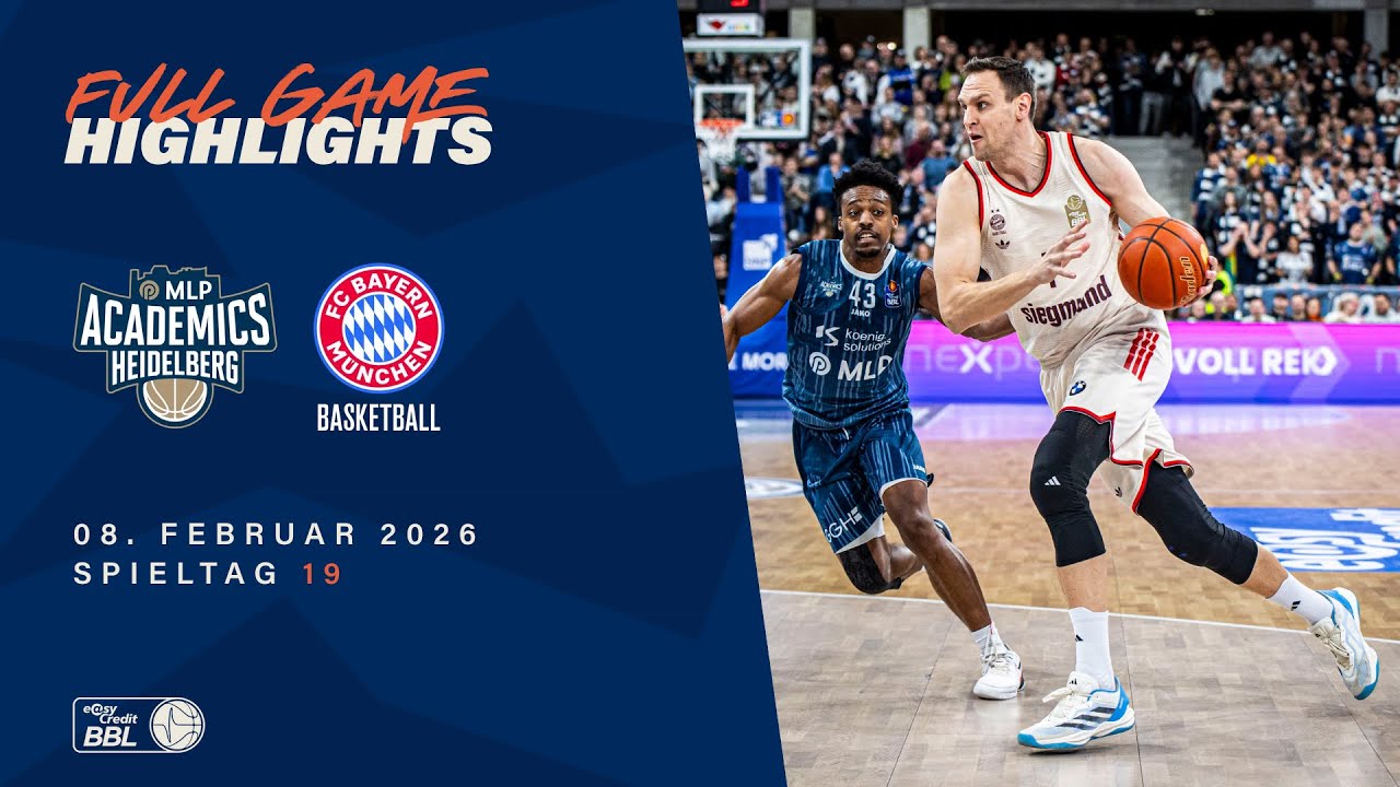MLP Academics Heidelberg vs. FC Bayern München Basketball - Full Game Highlights - Spieltag 19, 25/2