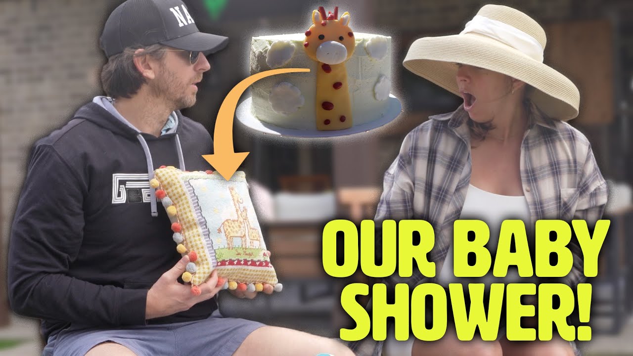 Our Baby Shower Vlog & Dave Tries To Bake Baby A Custom Cake - 37 Week Pregnancy Update #daveneal