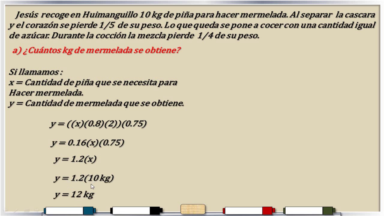Problema de gastronomía (Ejercicio 1)
