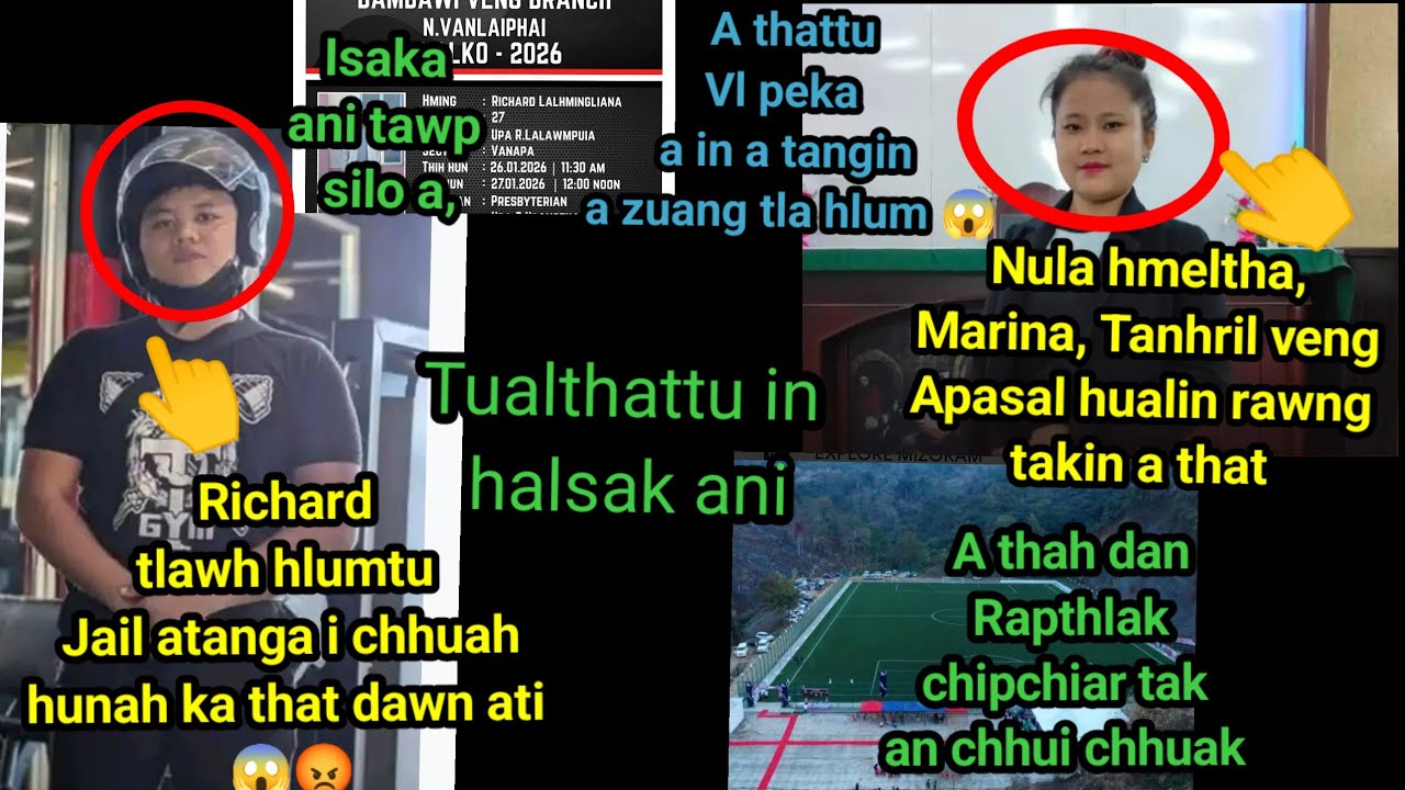 Marina-i Apasal hual, RL peka'n rawng takin athat,a thah dan Rapthlak tak police in an chhui chhuak😡