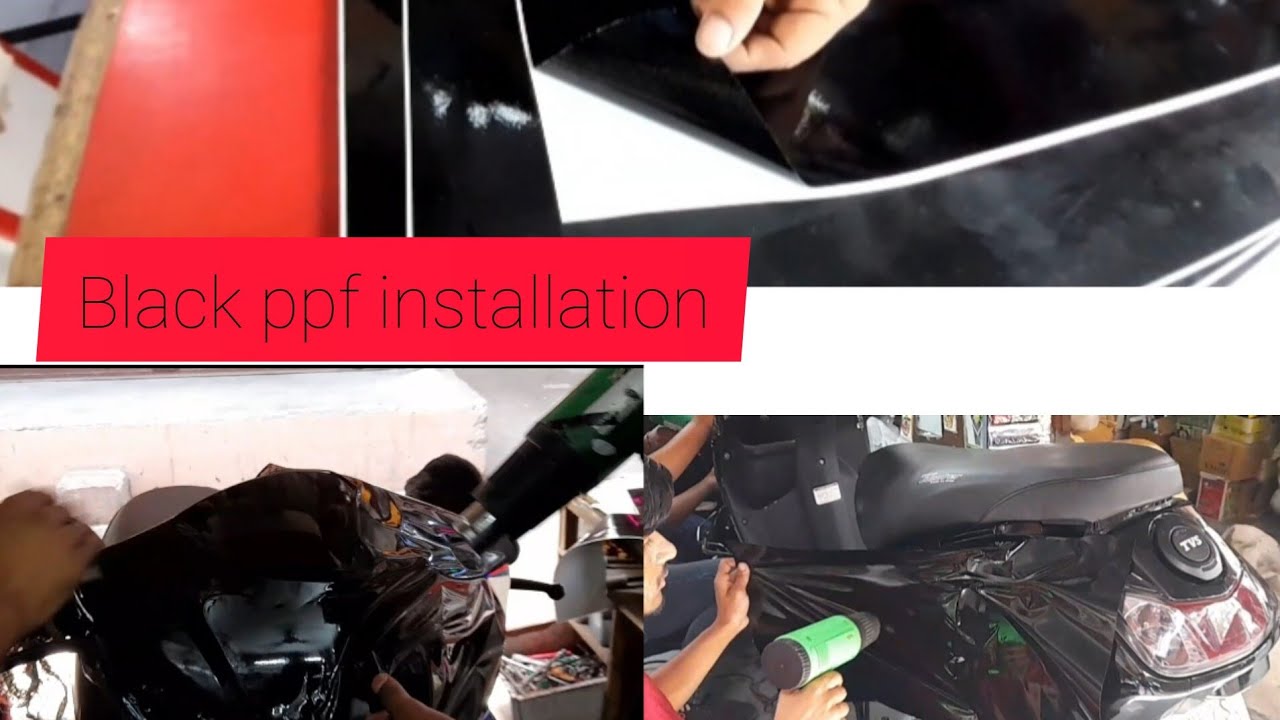 Installing Black PPF on TVS JUPITER | PPF | Original ppf | black jupiter |Costing | RITIKSHARMAVLOGS