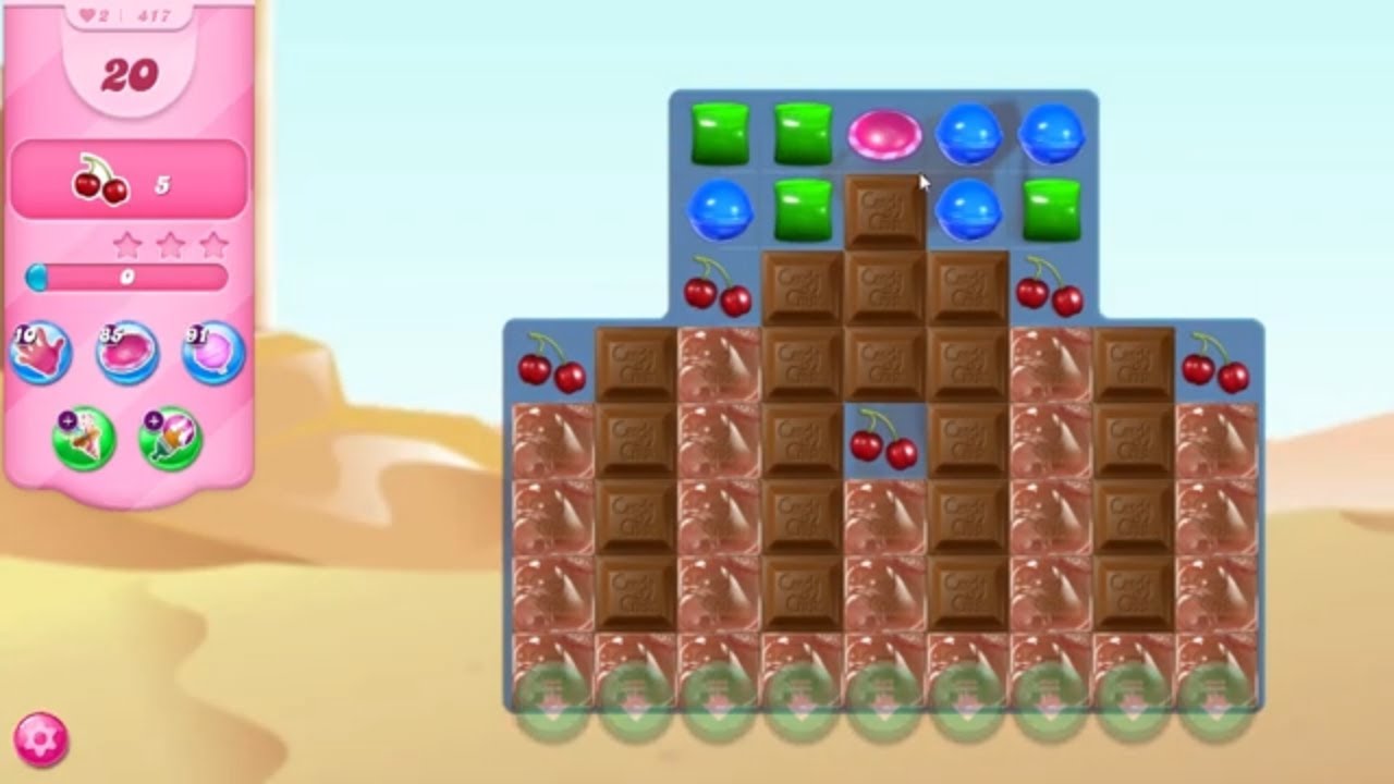 Candy Crush Saga LEVEL 417 NO BOOSTERS