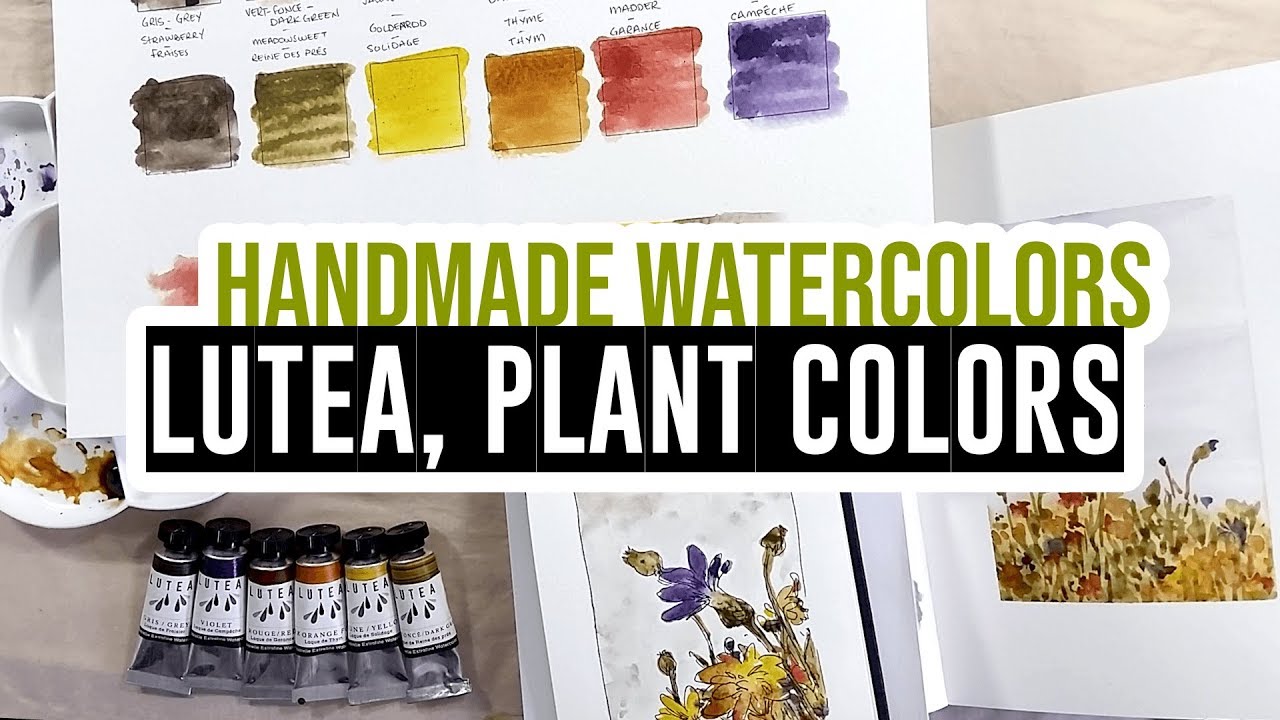 Review & demo - Lutea - Couleurs végétales : watercolors made from plants! 🌿🎨