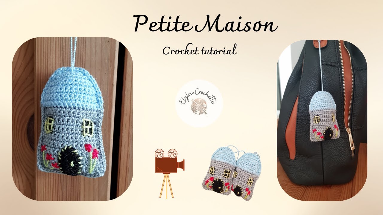 Une maison toute mimi &agrave; faire au crochet ! #elyloucrochette #crochet