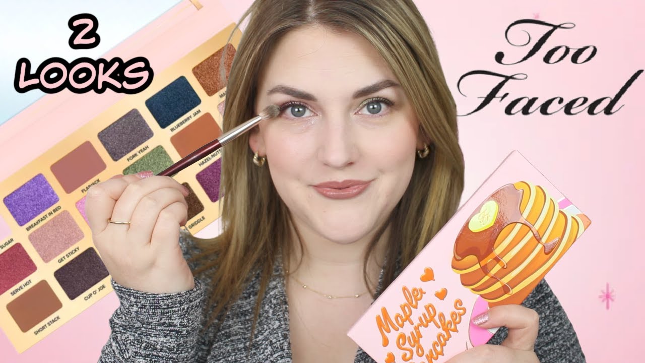 TOO FACED MAPLE SYRUP PANCAKES EYESHADOW PALETTE | 2 LOOKS