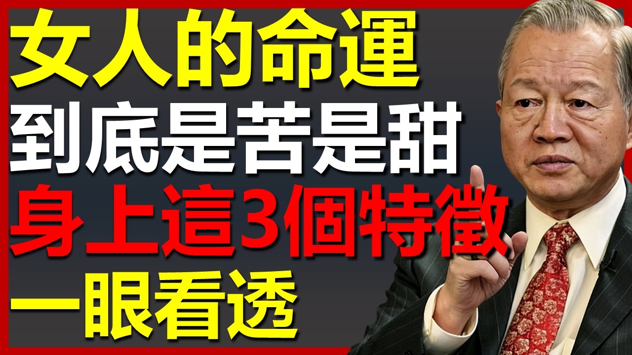 女人的命運，幾分甜幾分苦？這3個特徵一眼看透！#國學智慧 #因果 #人生感悟 #易经