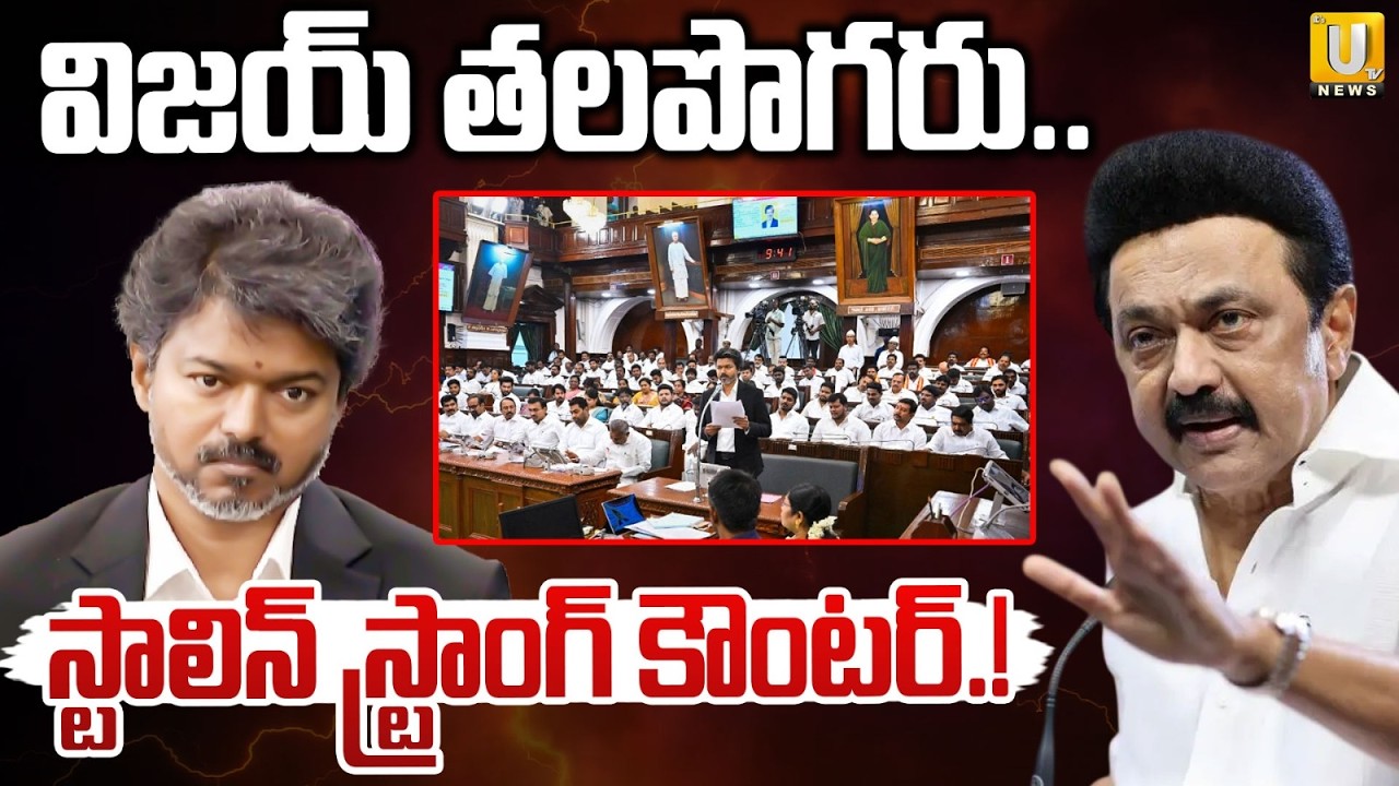 MK Stalin Strong Counter To CM Vijay : విజయ్&zwnj; తలపొగరు.. | TamilNadu Assembly | Its UTV News