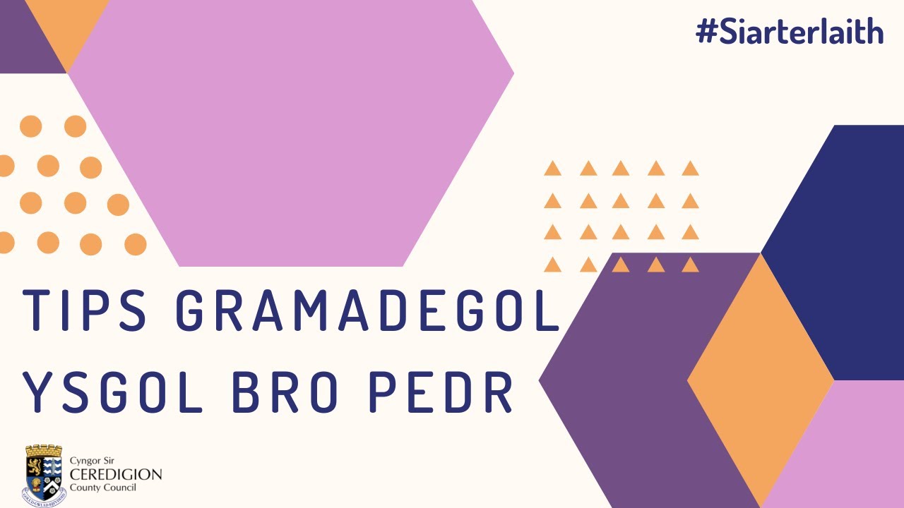 Tips Gramadegol: Y Fannod - Bro Pedr