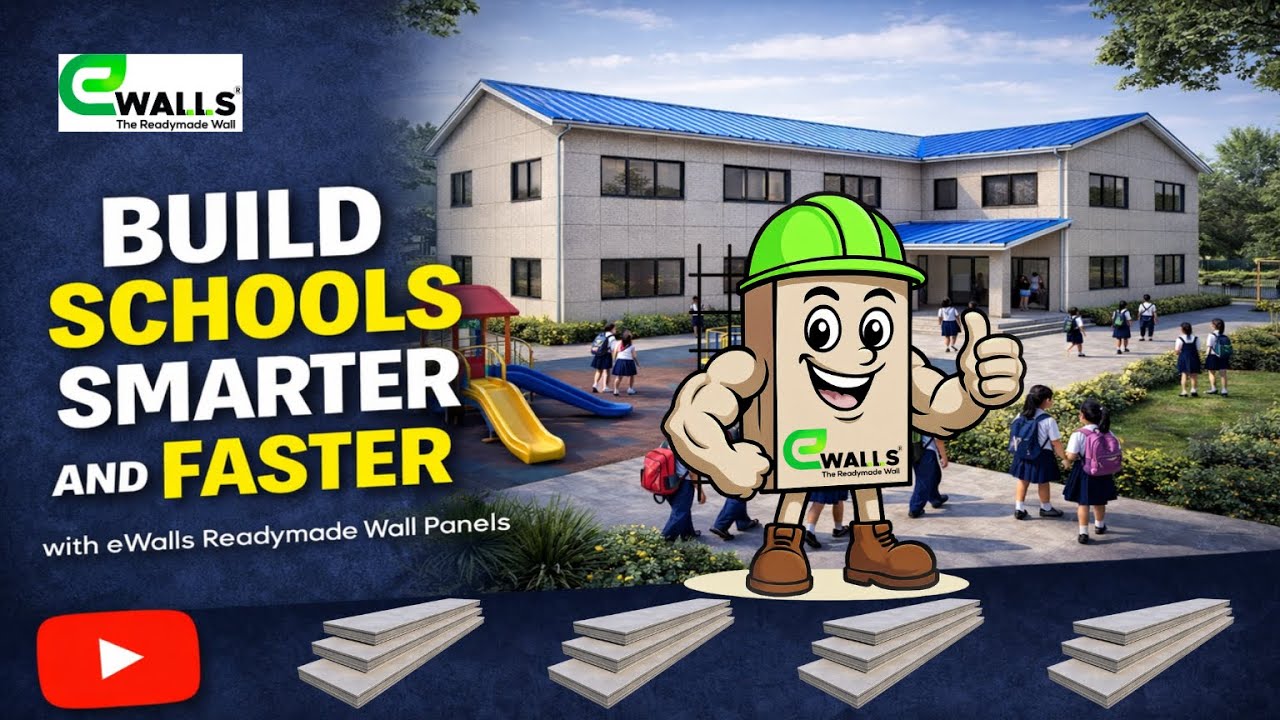 School Construction Using Ready-Made E-Walls & Steel Frame | Future-Ready Design&rdquo;