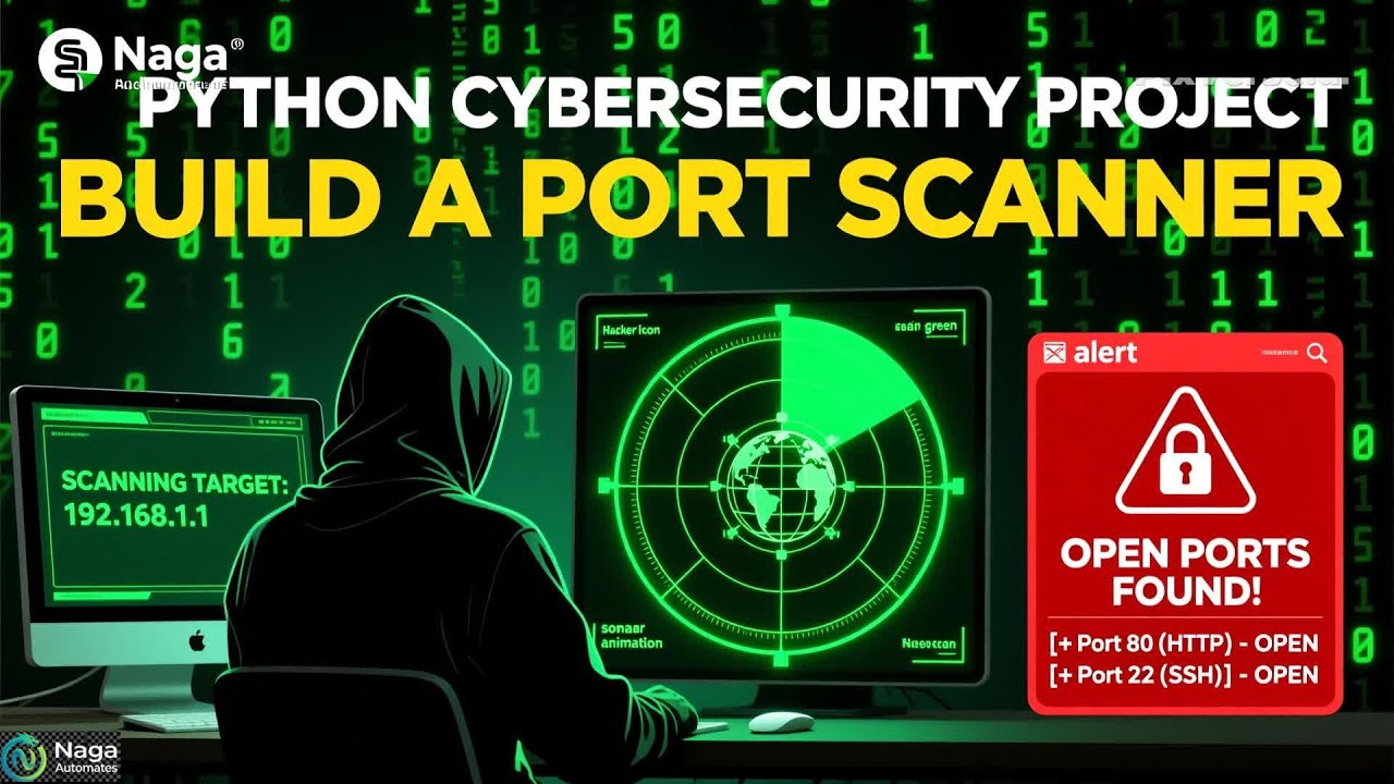 Build a Port Scanner in Python (Cybersecurity & Networking Project) #cybersecurity  #python