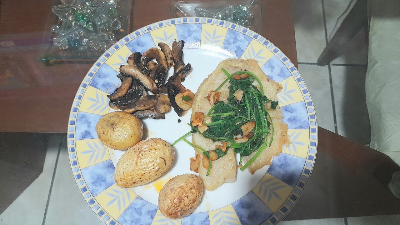 Pescado al mojo de ajo 
