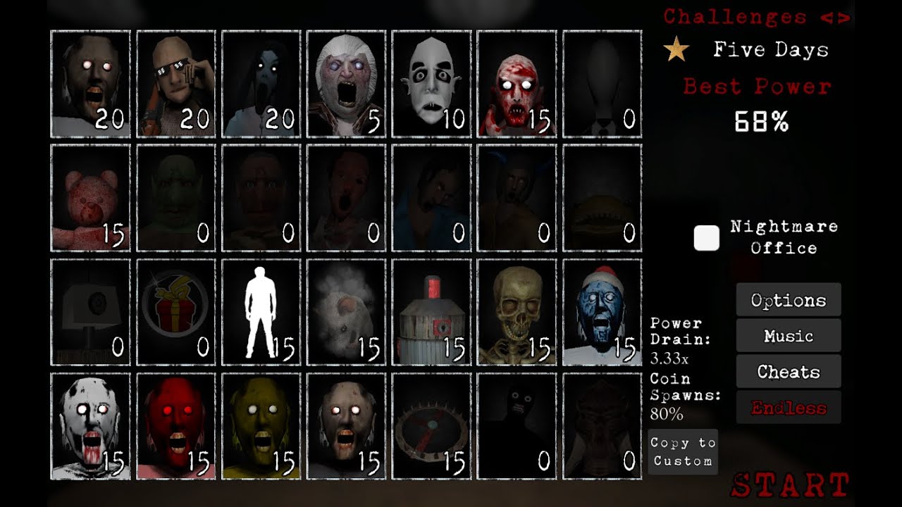 Slendrina's Freakish Friends and Family Night - Сhallenge 