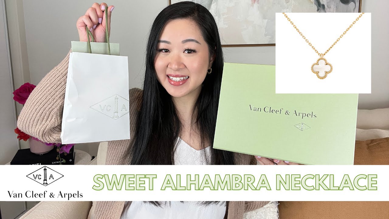 ОЖЕРЕЛЬЕ VAN CLEEF & ARPELS SWEET ALHAMBRA ИЗ ПЕРЛАМУТРА | РАСПАКОВКА И ПЕРВЫЕ ВПЕЧАТЛЕНИЯ VCA