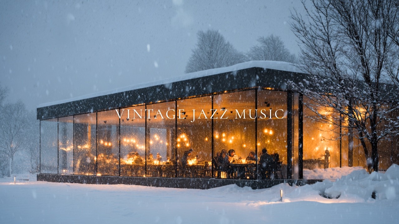 Snow Falling Outside a Forest Café Window | 26 Warm & Cozy Vocal Jazz Tunes (Playlist)