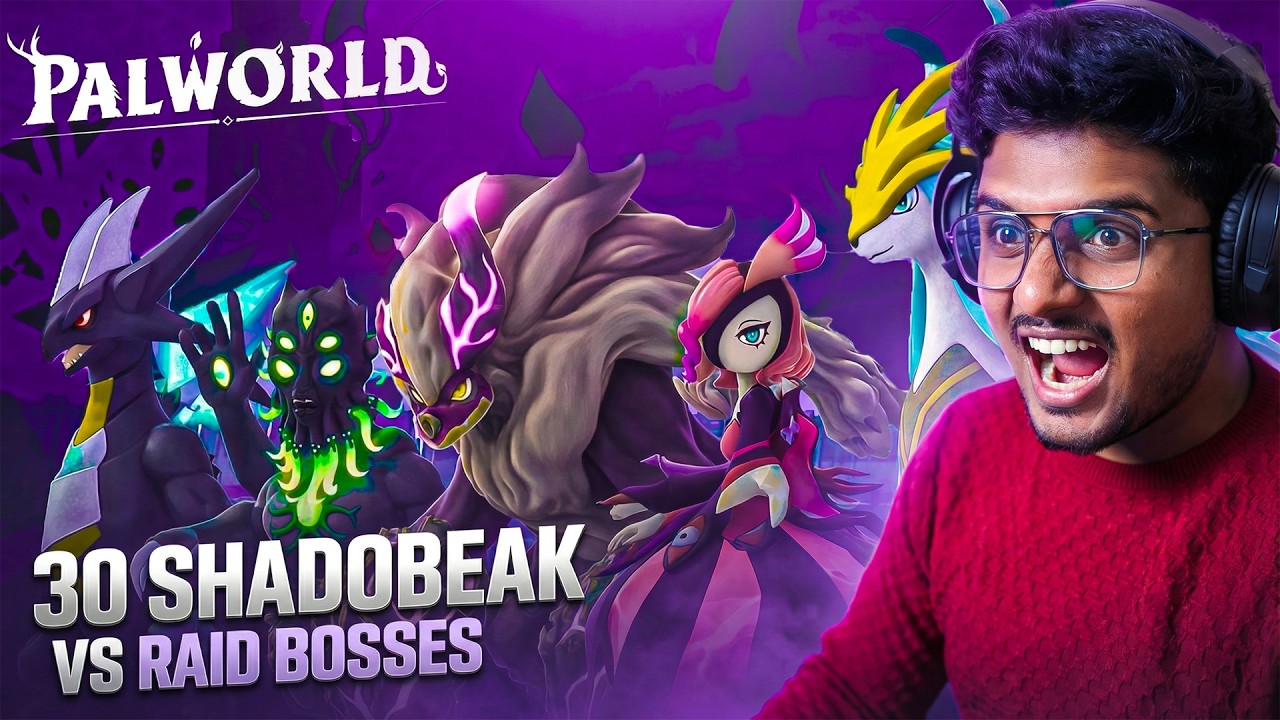 30 STRONGEST SHADOBEAK VS ALL RAID BOSS PALWORLD
