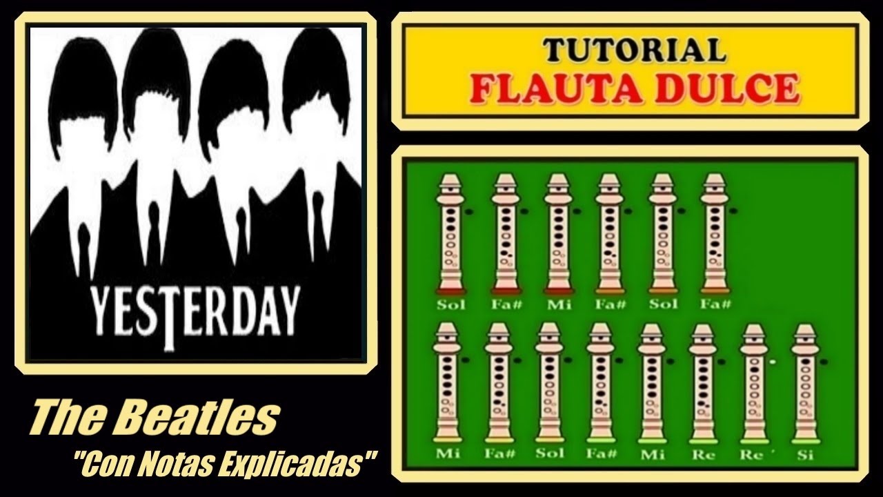 YESTERDAY en FLAUTA DULCE  