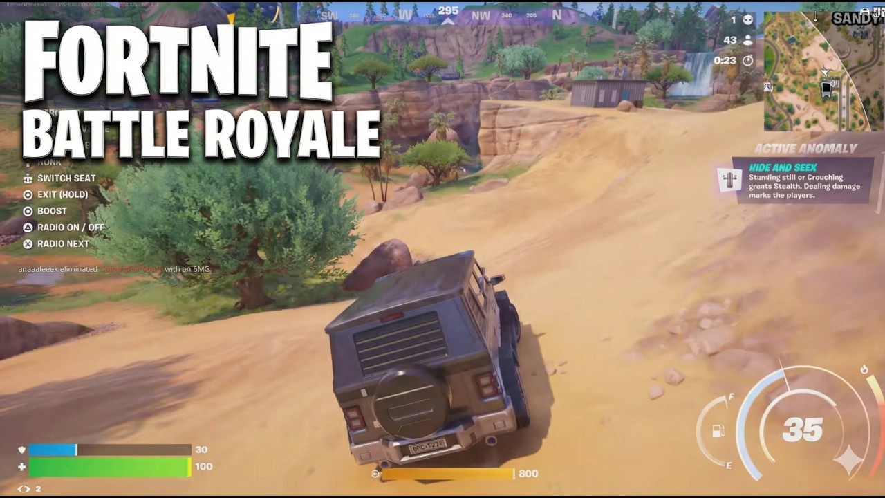 Fortnite - Finished 3rd - Jeep Drive - Background Song - Rumi's Sward - Build