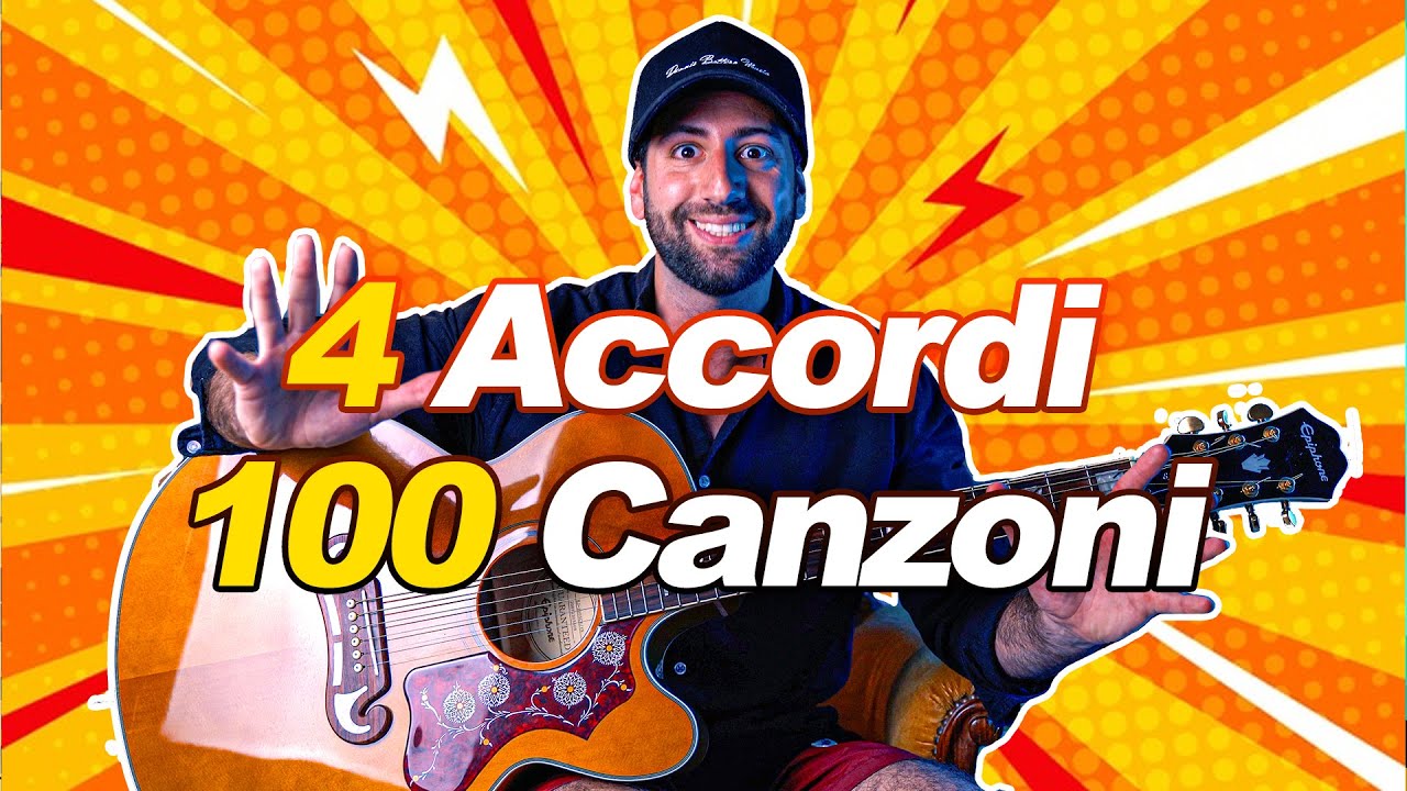 4 Accordi 🎸 100 Canzoni Da Suonare in Spiaggia