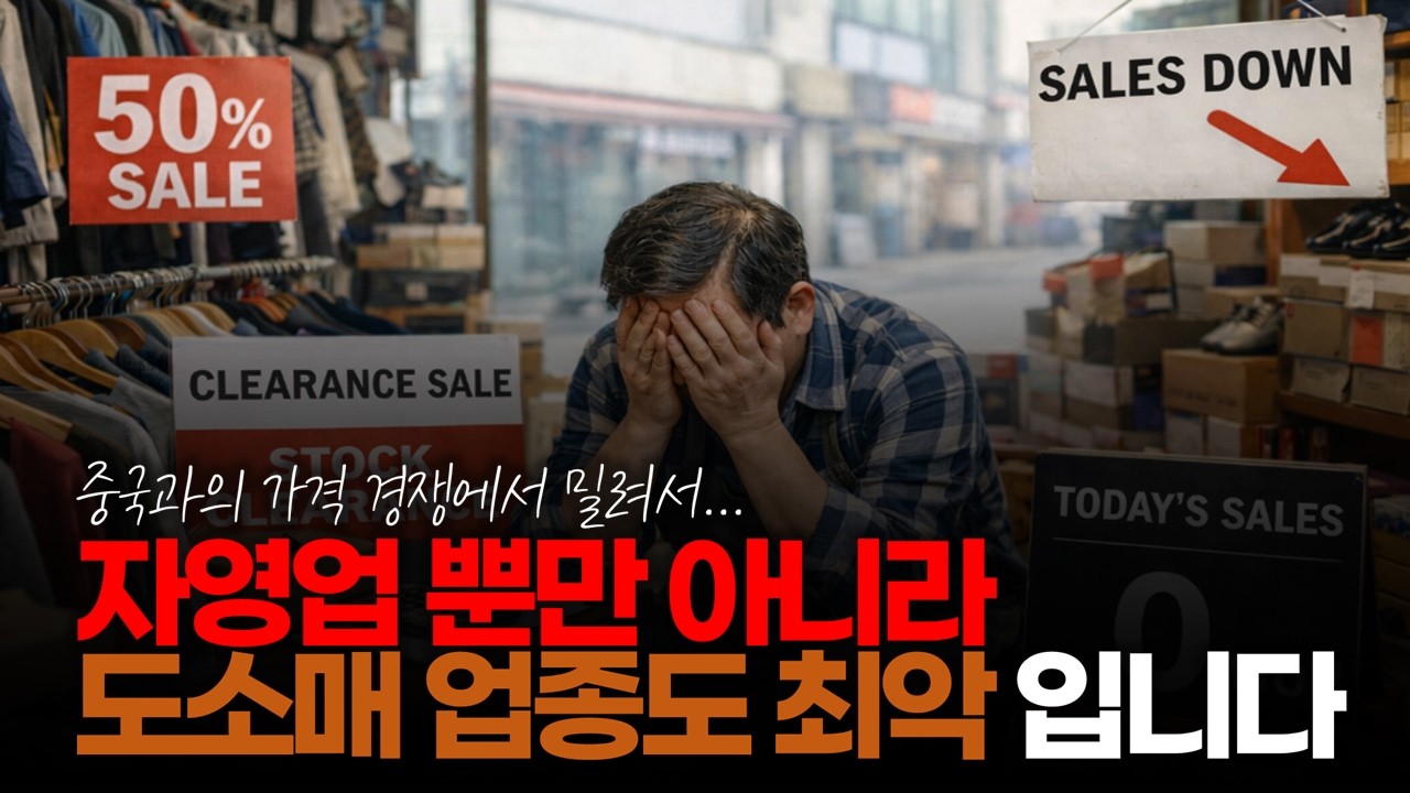 (※시청자댓글) 자영업 뿐만 아니라 도소매 업종도 최악 입니다. #자영업폐업 #저가공세 #경기불황