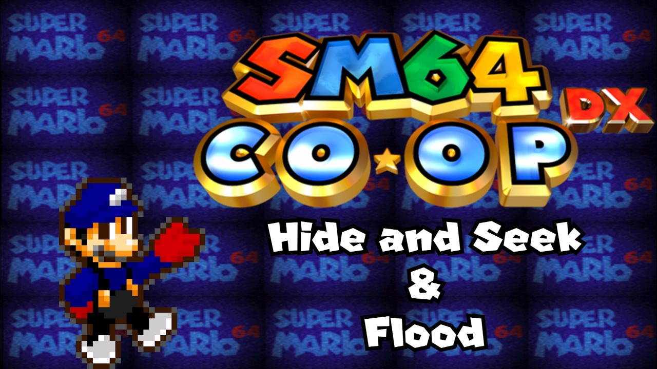 Super Mario 64 Co-Op WITH YOU || Hide and Seek & Flood