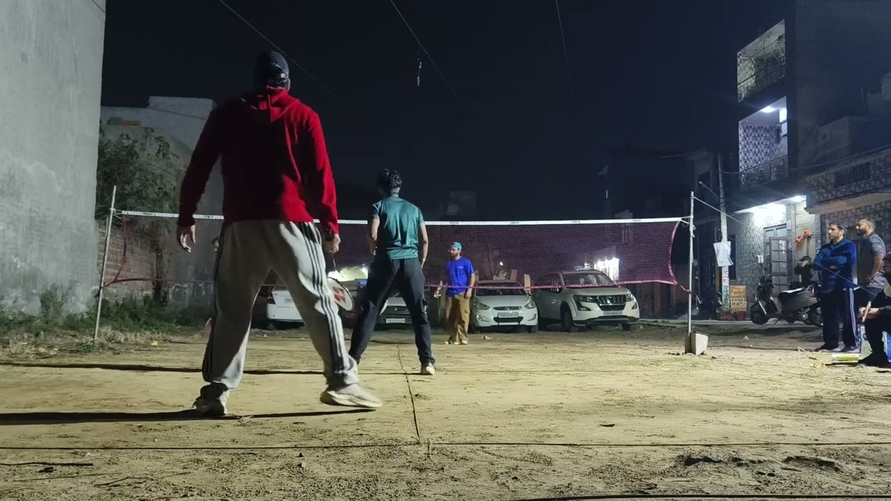 Badminton-Rishi/Aman Vs Aakash/Taji, Rishi/Aman Wins Score-21/15(Damage Cause Lead Broken from10/15)