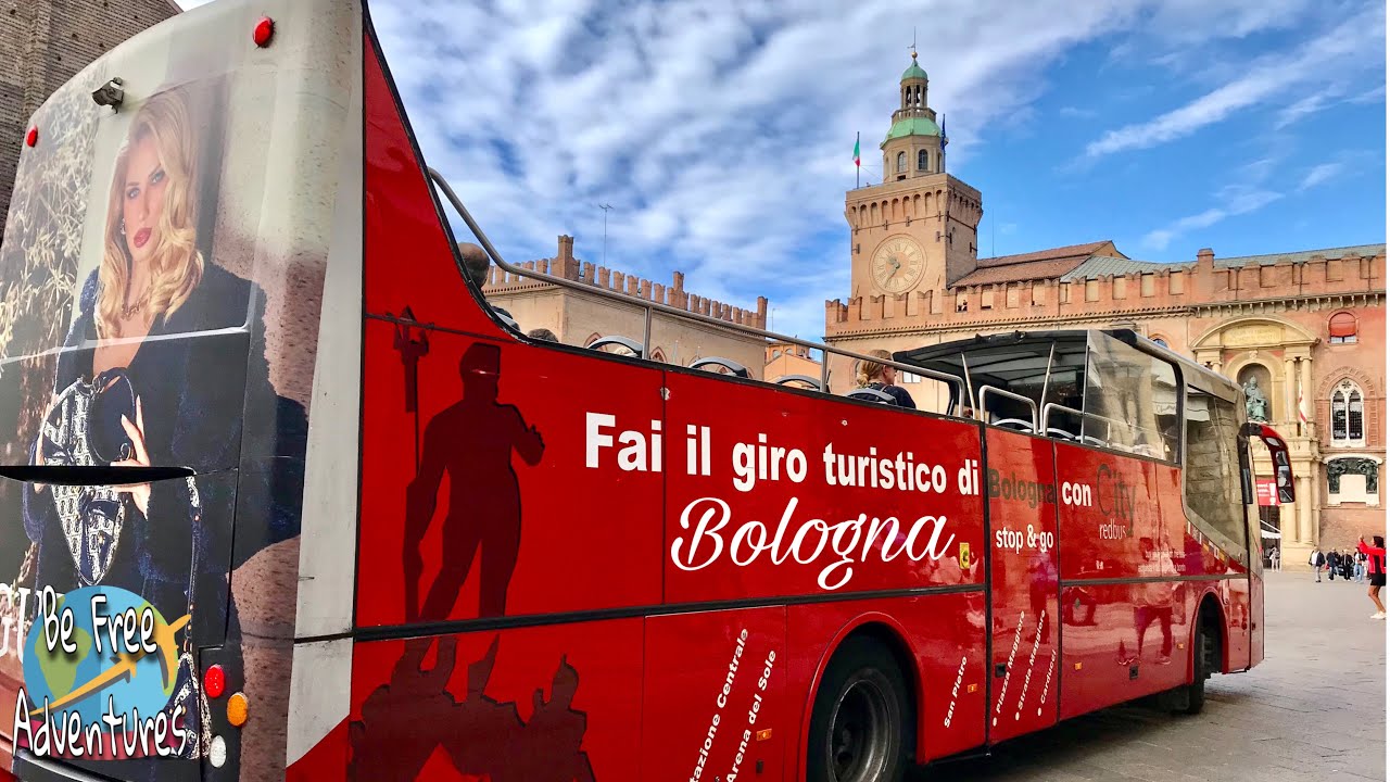 HOP ON HOP OFF CITY BUS  - Bologna's Ultimate Tour Experience! Italy 🇮🇹