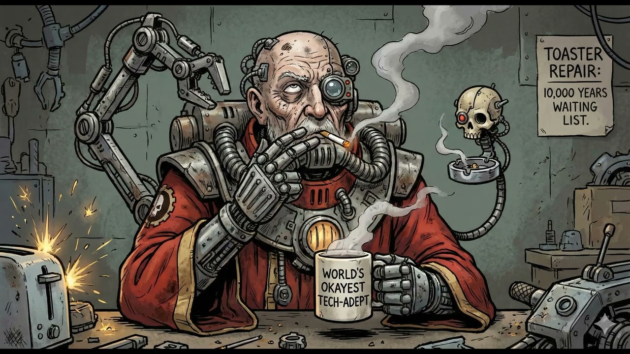 Coffee for the Techpriest (Darkwave/Dark Techno/Synth) Unofficial 40k inspired.
