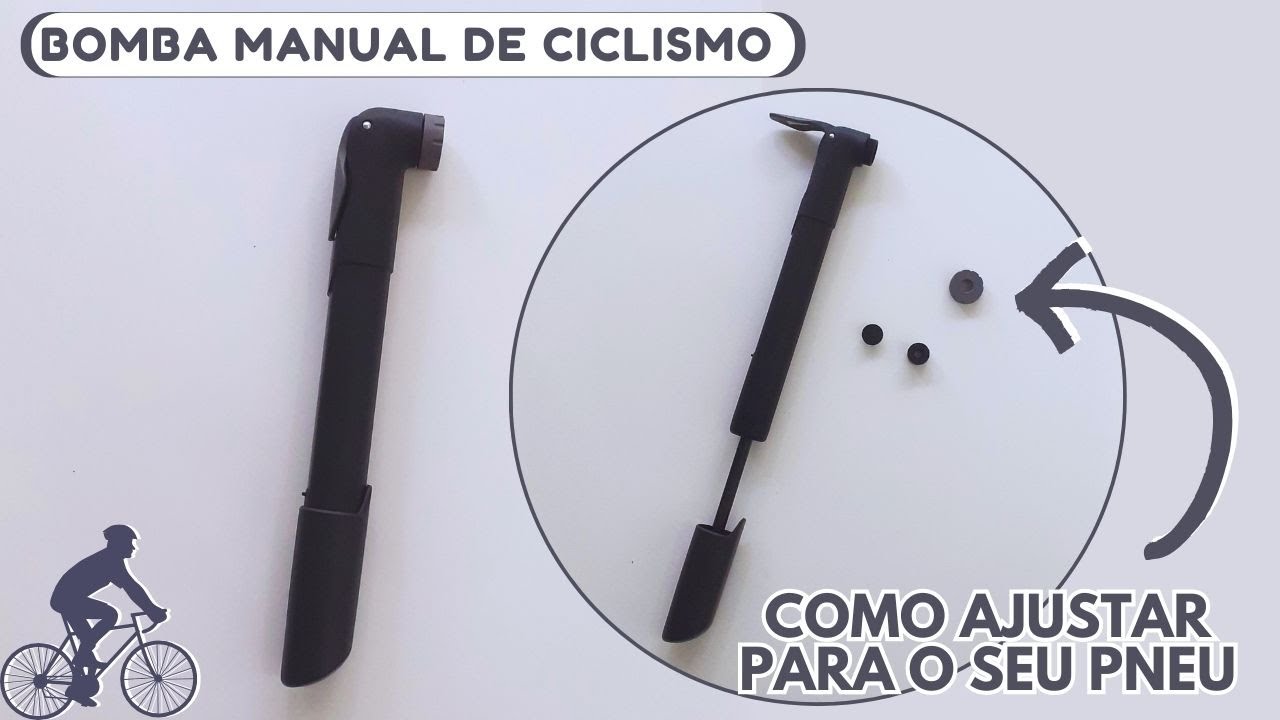 COMO ARRUMAR BOMBA DE ENCHER PNEU DECATHLON | BOMBA MANUAL DE CICLISMO | COMO AJUSTAR PARA O PNEU