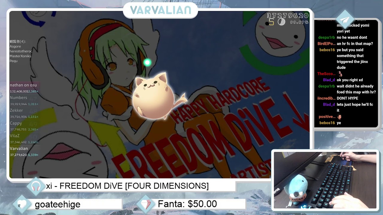 Varvalian | xi - FREEDOM DiVE [FOUR DIMENSIONS] HR FC 99.61% 0pp | Livestream