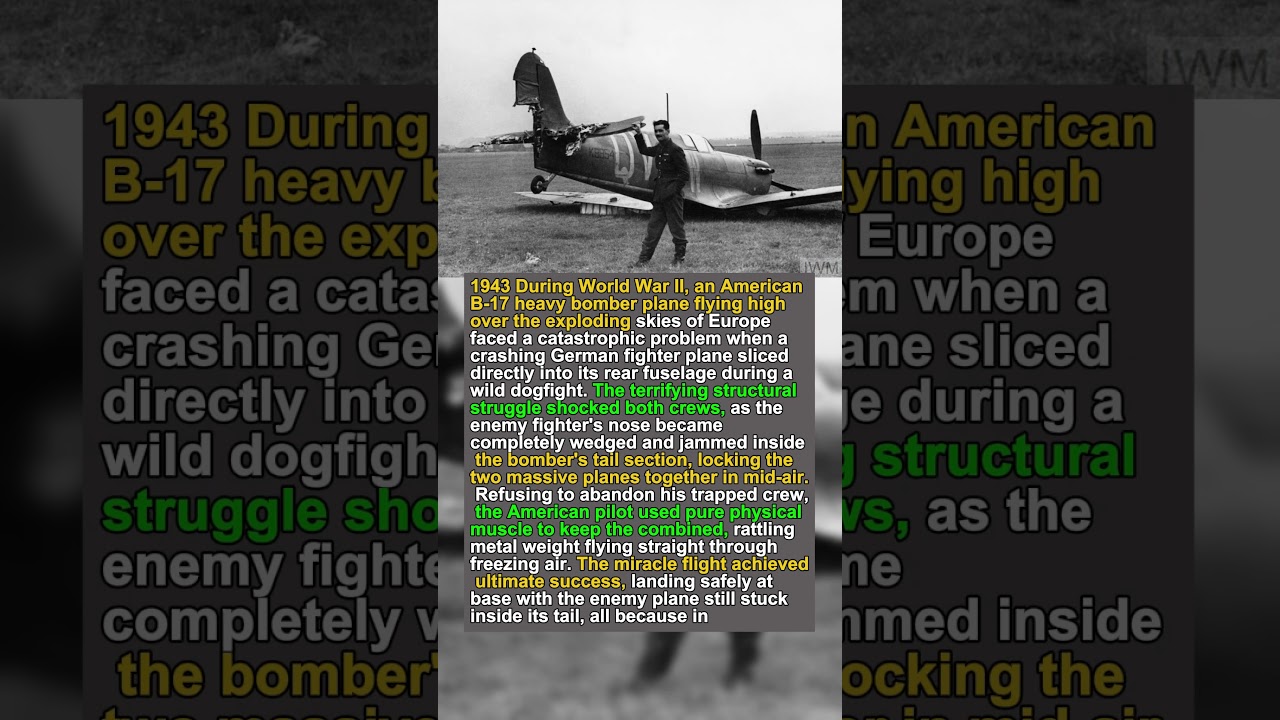 The Bomber That Swallowed an Enemy Fighter (Mid-Air Collision)