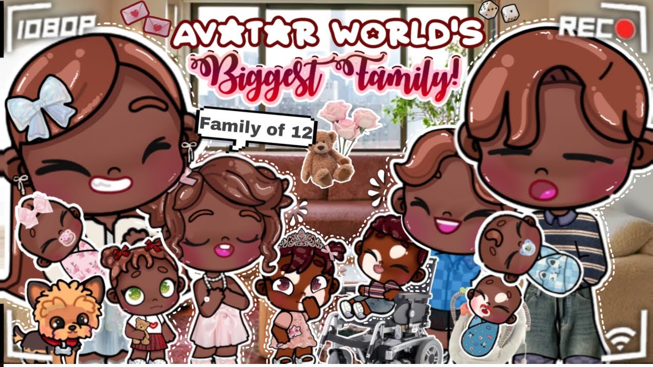 САМАЯ БОЛЬШАЯ СЕМЬЯ В МИРЕ АВАТАР!! 💭😳 || БОЛЬШАЯ СЕМЬЯ! 🎀👨‍👩‍👧‍👧 || *озвучено* 🎙🌷|| Мир Аватара ...