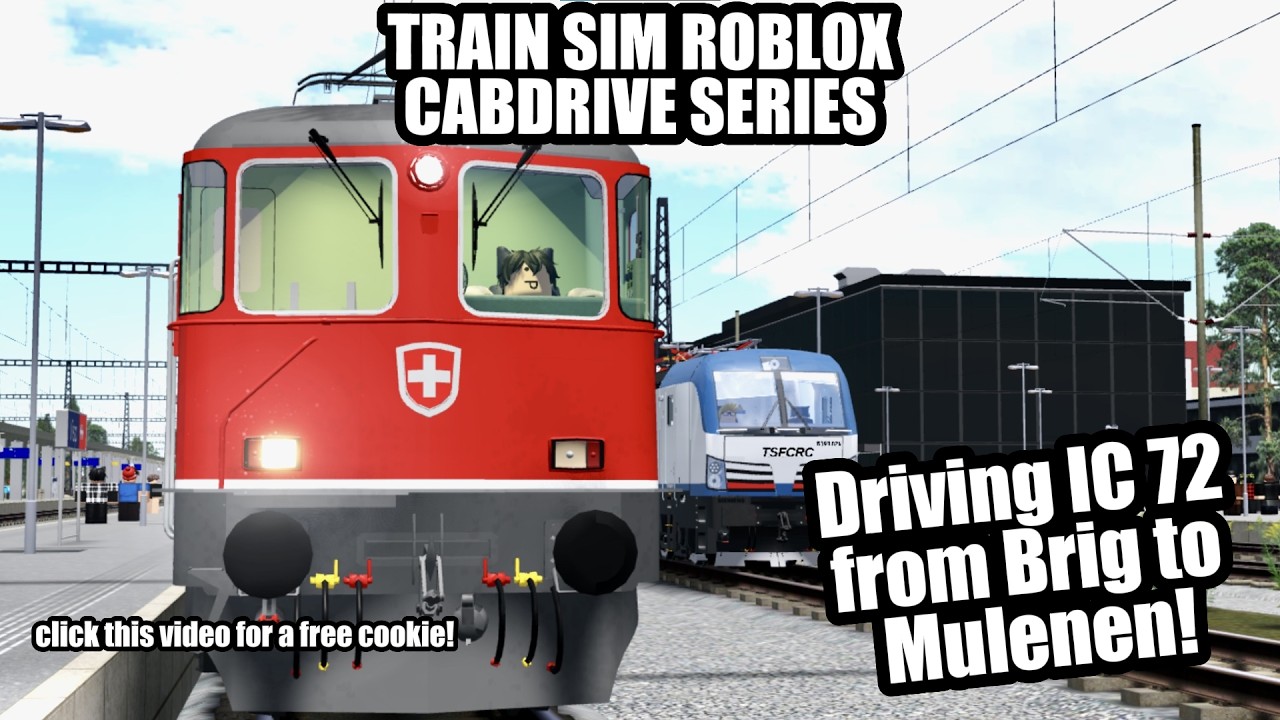 IC 72 Cab Ride in Switzerland! (TRAIN SIM ROBLOX!)