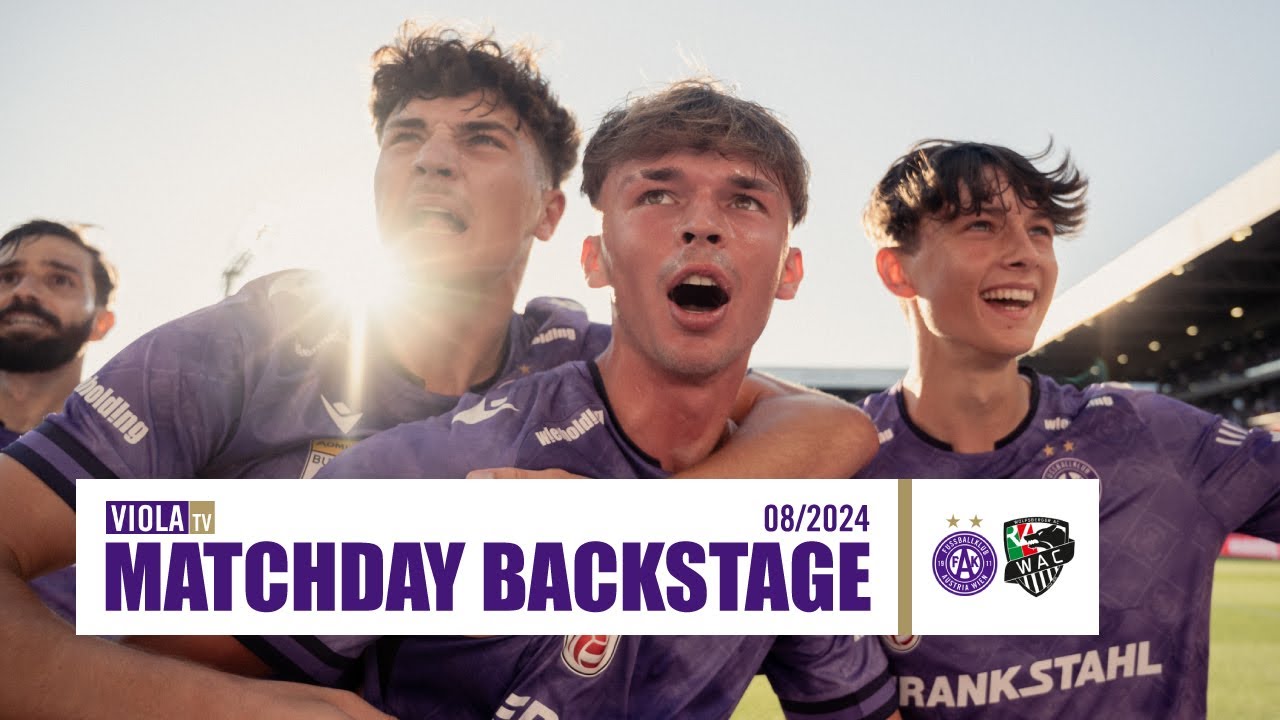 Matchday Backstage: Austria Wien - Wolfsberger AC (08/2024) #faklive #Veilchen #ViolaTV