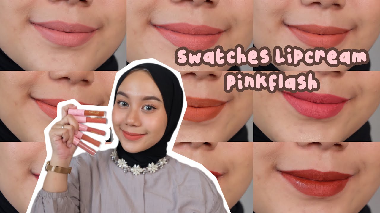 SWATCHES LIPCREAM PINKFLASH DI KULIT SAWO MATANG | VANINDA AIDINA