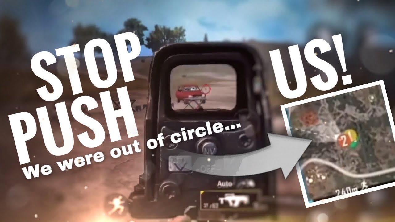 [PUBG MOBILE] Why they push us?? We want to go to circle😢(ENG SUB)