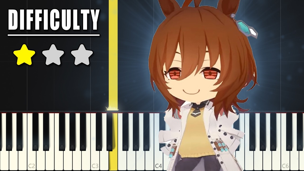 Agnes Tachyon (LOW CORTISOL DANCE) - EASY Piano Tutorial