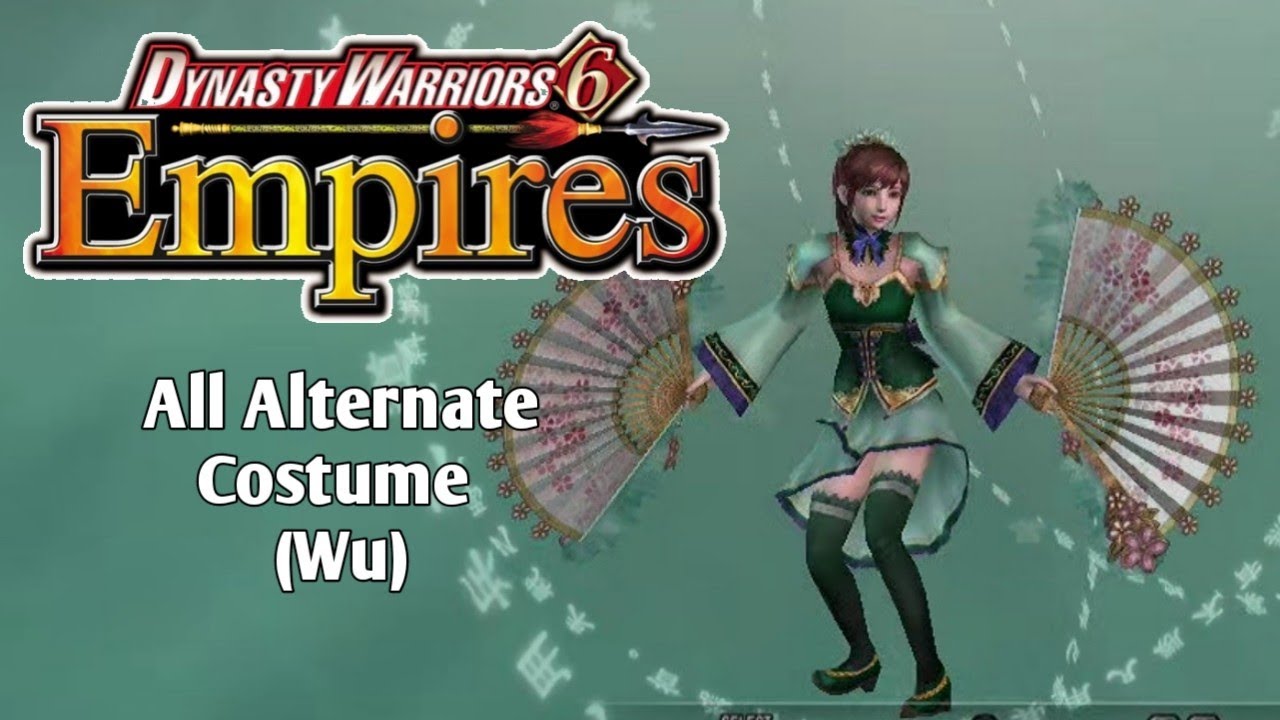 Dynasty Warriors 6: Empires - All Alternate Costume (Wu)