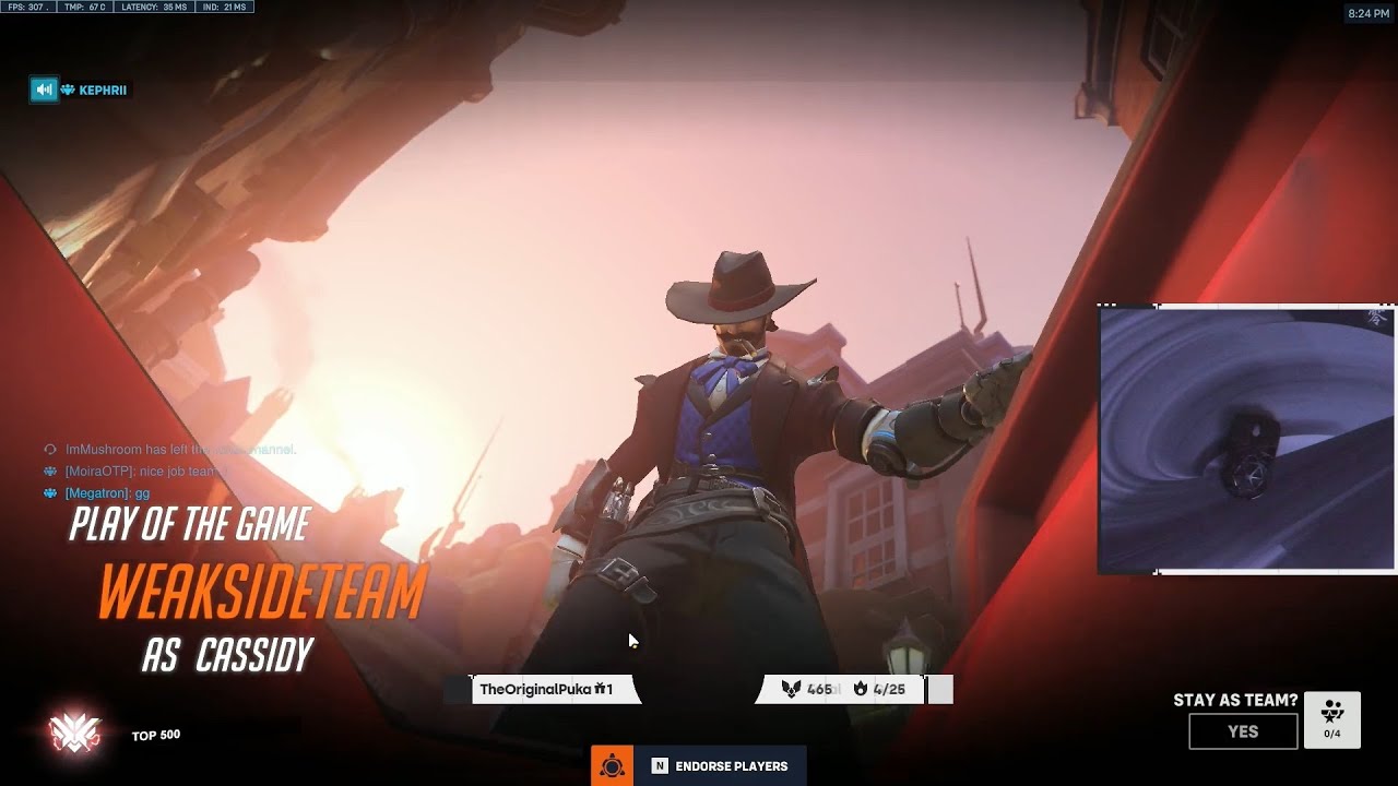 IS CASS INSANE?! POTG! GALE CASSIDY OVERWATCH 2 SEASON 5 GAMEPLAY TOP 500