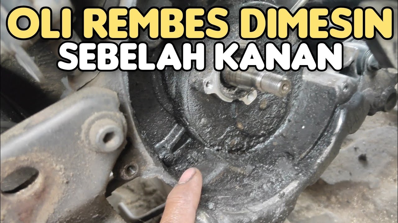 Oli rembes di mesin sebelah kanan Yamaha mio sporty..ini penyebabnya