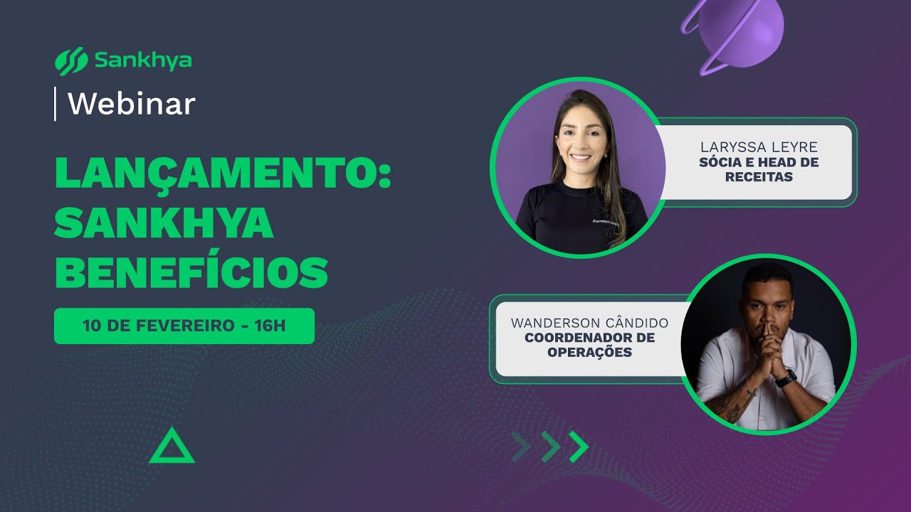Webinar | Lançamento: Sankhya Benefícios.