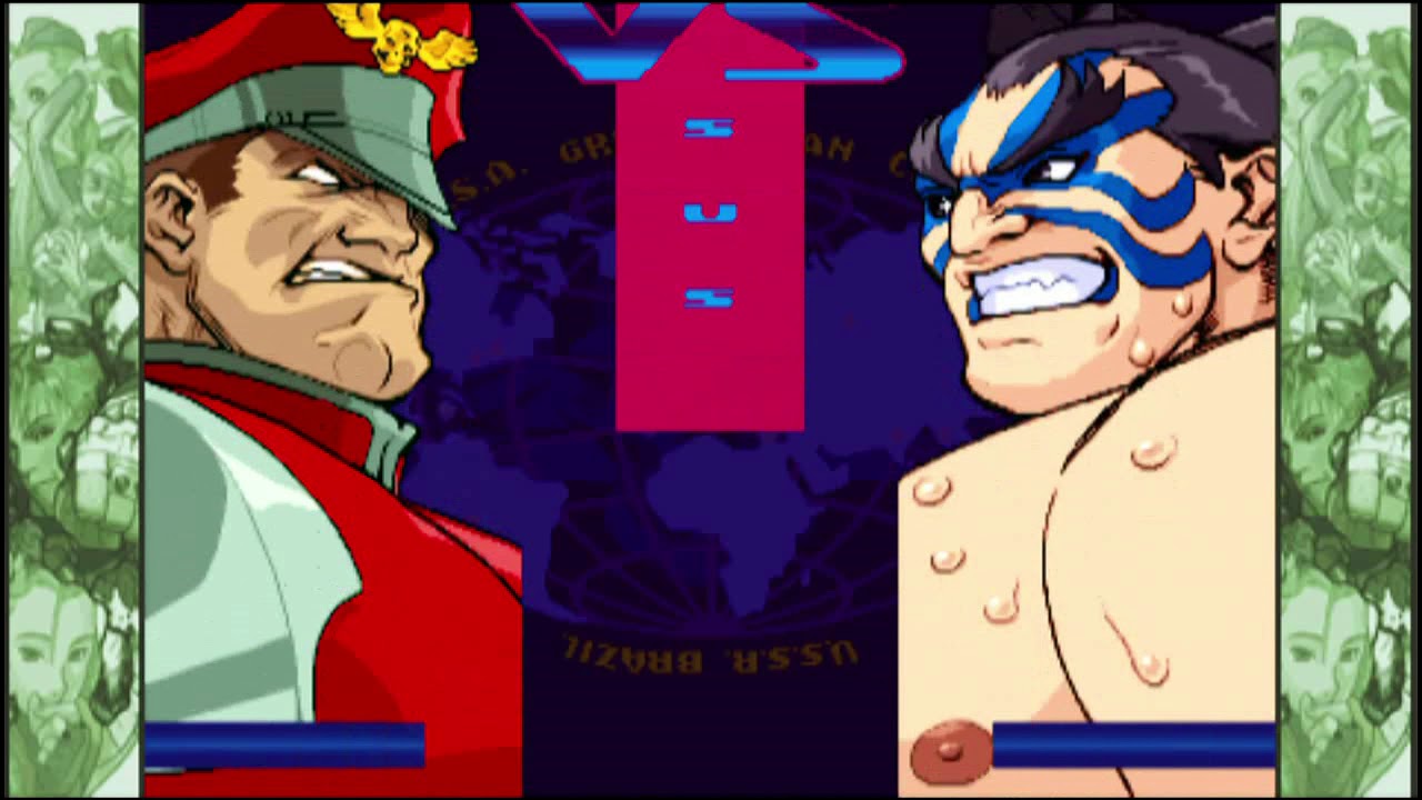 Street Fighter Alpha 3 MAX (PSP) Arcade as M. Bison