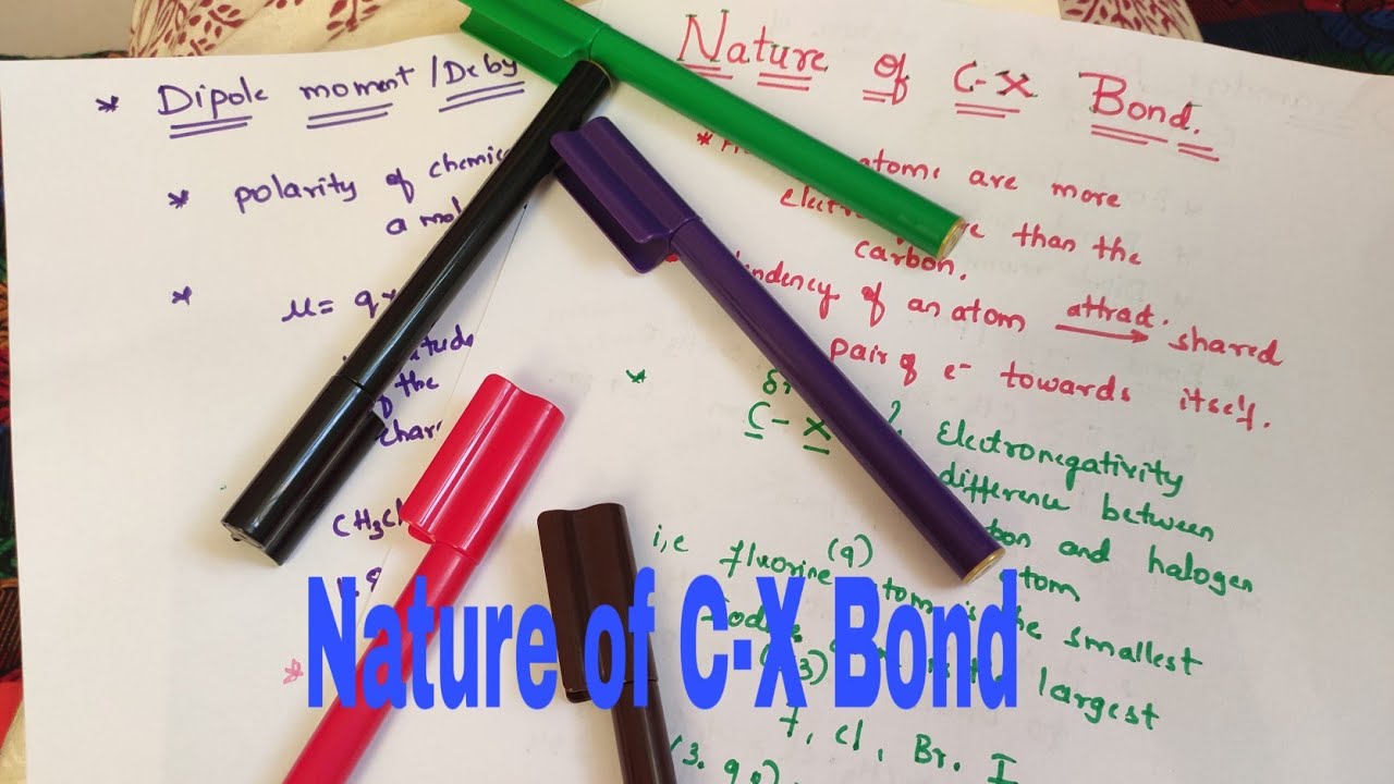 Nature of C-X Bond- Haloalkanes and Haloarenes