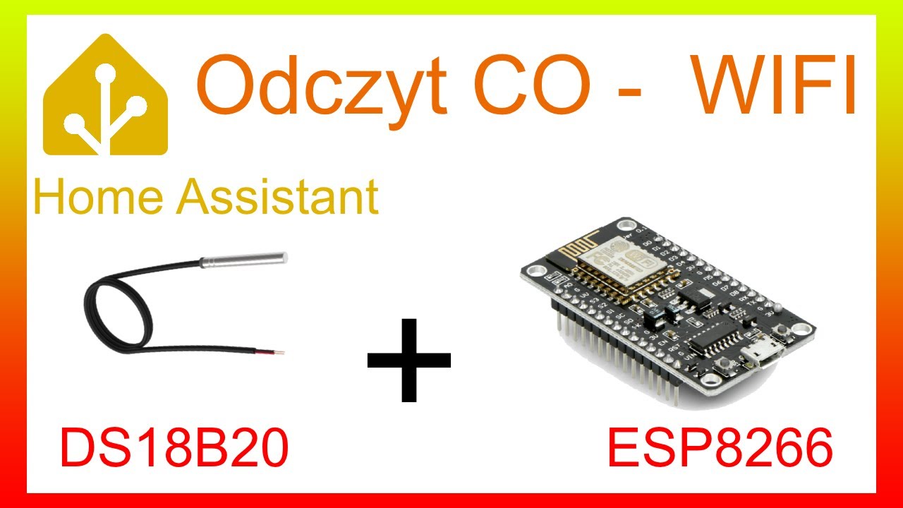 SD2 - DS18B20 + NodeMCU V3 przez WiFi 🌡️📶 | Odczyt temperatury CO w Home Assistant! 🔥ESP8266🔥