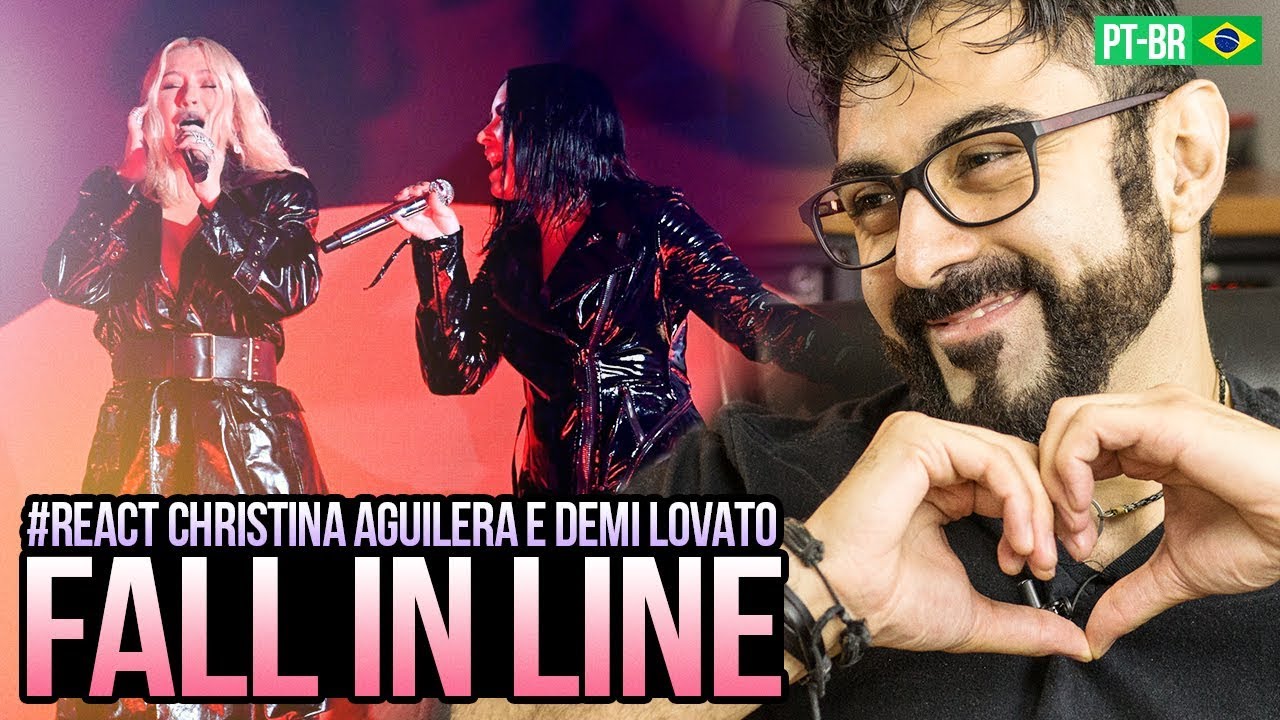 REAGINDO a Christina Aguilera - Fall In Line ft. Demi Lovato live on 