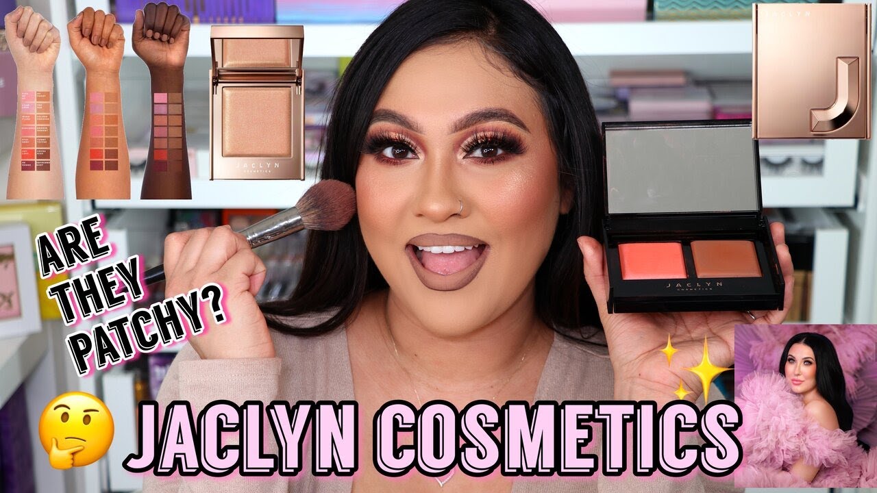 NEW JACLYN COSMETICS COLLECTION | FULL REVIEW | BRONZER/ BLUSHING DUO | SWATCHES | DEMO |