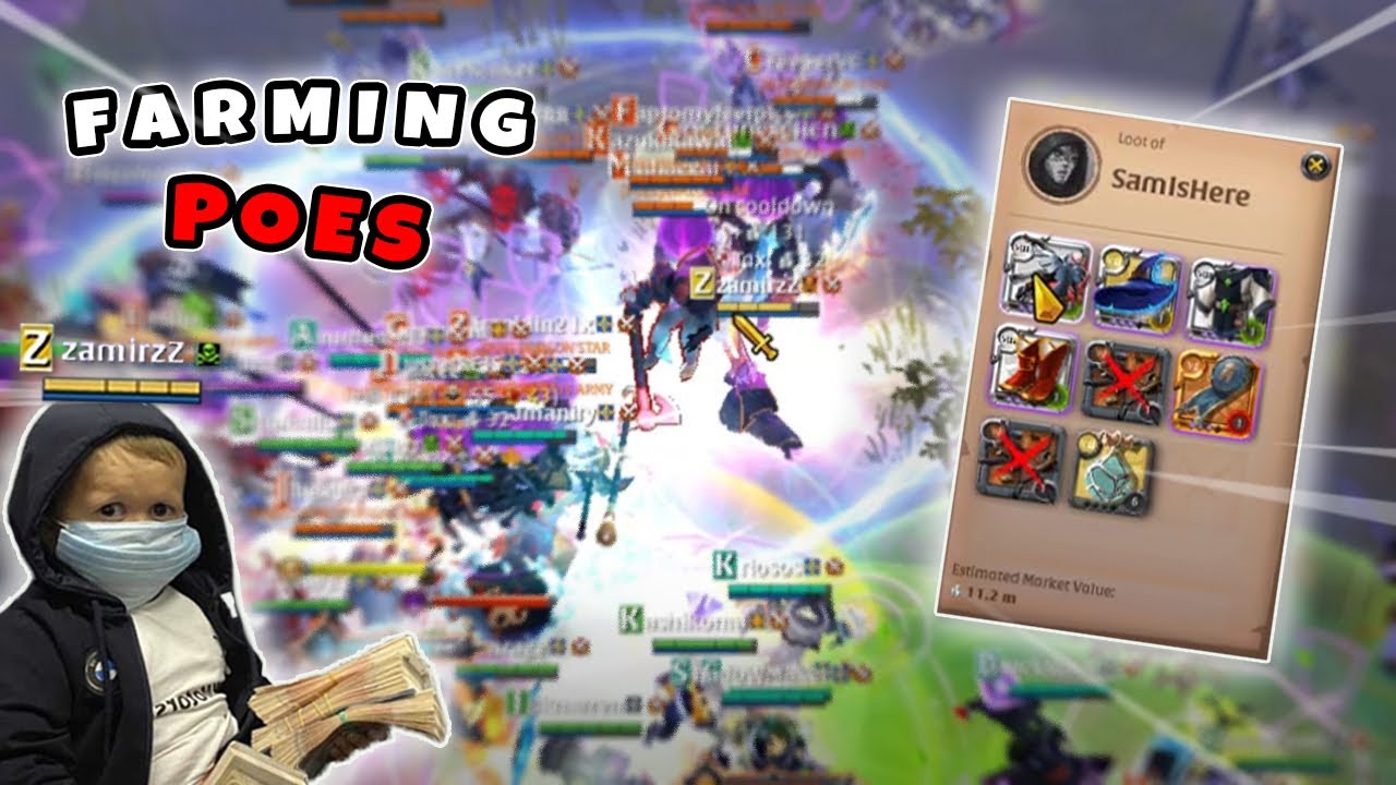 Heavy Mace - Farming POES | CHIPS | EQMS | Albion Online ZVZ