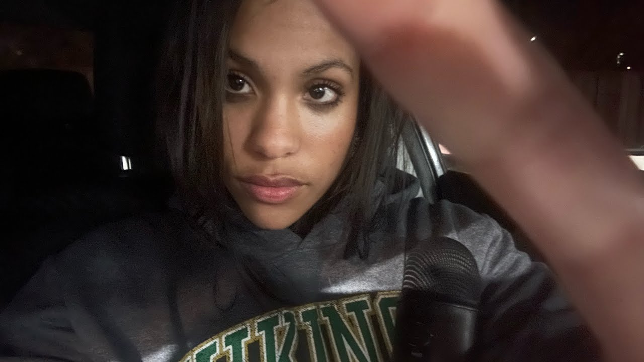 ASMR your uber driver does your makeup