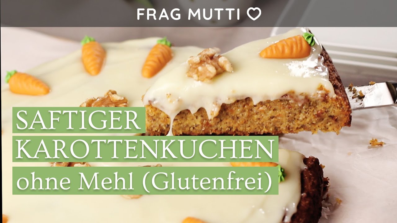 Saftiger Karottenkuchen ohne Mehl 🍰🥕 das beste Rezept! (Glutenfrei)
